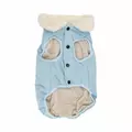 Kurtka, dla psa, niebieska, z ko�nierzem, rozmiar  2XL, 55