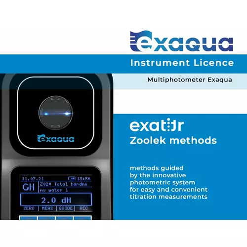 Licencja: exatitr methods - do fotometru Exaqua PRO3/PRO6