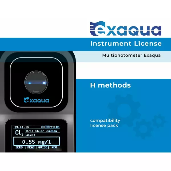 Licencja: H-methods - do fotometru Exaqua PRO3/PRO6