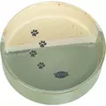 Miska ceramiczna, dla psa, 0,2l/o 12cm, zielono-be�owa