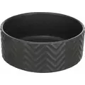Miska ceramiczna, dla psa/kota, czarny mat, 0.9l/? 16cm