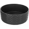 Miska ceramiczna, dla psa/kota, czarny mat, 1.6l/? 20cm