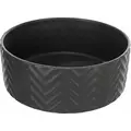 Miska ceramiczna, dla psa/kota, czarny mat, 1.6l/? 20cm