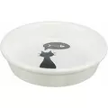 Miska ceramiczna, kot, 0.25l/o 13cm, bia�a