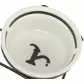 Miska ceramiczna Water, dla psa, bia�o/czarna, 0.25l/13cm