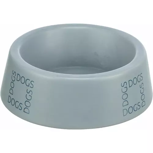 Miska, dla psa, ceramiczna, szaro/niebieska, 1l/20cm