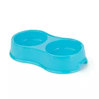 Miska plastik.podw.2x0.16l niebieska