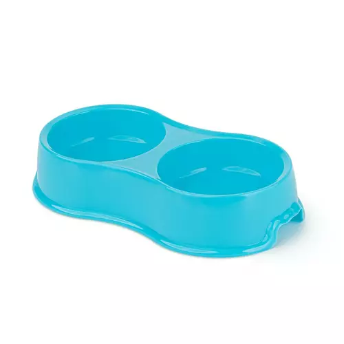 Miska plastik.podw.2x0.16l niebieska