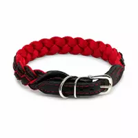 Obroża Inferno Braid - czerwona 30mm/55cm