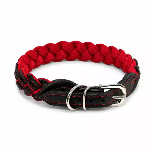 Obro�a Inferno Braid - czerwona 40mm/65cm