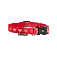 Obroża Love Heart, 10mm/20-30cm, czerwona w serca