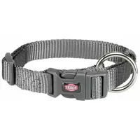 Obroża Premium, S-M: 30-45cm/15mm, grafit