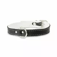 Obroża Skóra Łoś 20mm/35cm biały