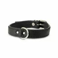 Obroża Skóra Łoś 20mm/35cm czarny