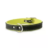 Obroża Skóra Łoś 20mm/35cm limonka