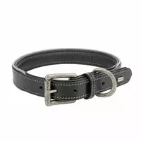 Obro�a sk�rzana, L: 53-63cm/30mm, czarny