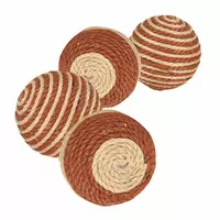 Piłki do zabawy, śr. 4cm brąz/beż 42szt./op