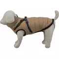 Pirou, p�aszczyk zimowy z szelkami, dla psa, piaskowy, Xs: 27cm
