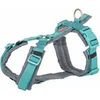 Premium trekking, szelki, dla psa, aqua/grafit, M-L: 62-74cm/25mm
