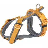 Premium trekking, szelki, dla psa, curry/grafit, M: 53-64cm/20mm