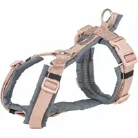 Premium trekking, szelki, dla psa, róż/grafit, S: 36-44cm/15mm
