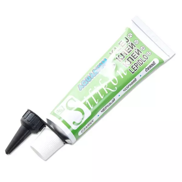 Silikon do akwarium 135ml - czarny