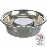 Slow Feeding, miska, dla psa, stal nierdzewna, 1,5l/? 24cm