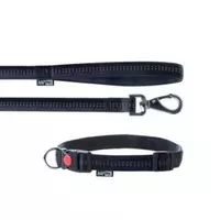 Smycz+obroża Soft Style czar-odb M 1.5cm