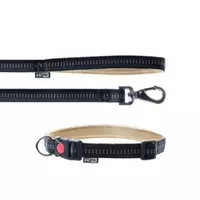 Smycz+obro�a Soft Style czarny L 2.0cm