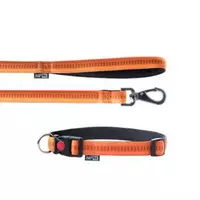 Smycz+obro�a Soft Style pomara�cz M1.5cm