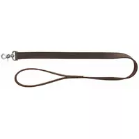 Smycz Rustic z grubej skóry, M-L: 1.00 m/20mm, ciemnobrązowa