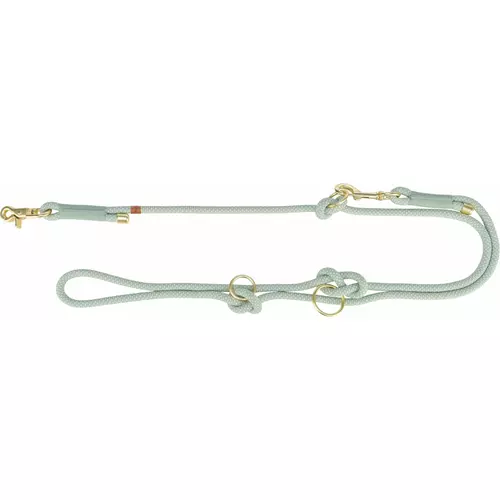 Soft Rope, smycz regulowana, dla psa, linka, XS-S: 2.00 m/o 6mm, sza�wiowa/mi�towa