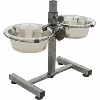 Stojak Regulowany Z Miskami 2x0,75l