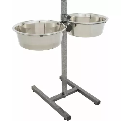 Stojak Regulowany Z Miskami 2x4.7l