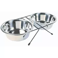 STOJAK Z MISKAMI 2x1.8l