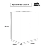 Szafka Optiset 130 Bia�a