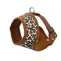 Szelki, dla psa, wzór leopard, M, ob.szyi 30cm/ob.klatki 44-57cm