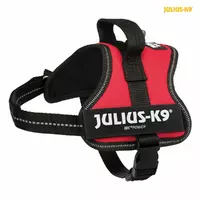Szelki Julius-K9 , Mini-Mini/S: 40-53cm, czerwone