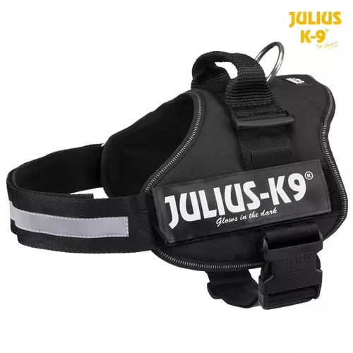 Szelki Julius-K9,rozm. 1/L: 66-85cm, czarne
