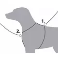Szelki trekkingowe Premium, L: 70-85cm/25mm, czarne/grafitowe
