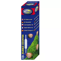 Szklany licznik b�belk�w CO2 Aqua Nova + przyssawki