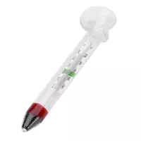 Termometr szklany, do akwarium, 11cm, z przyssawką