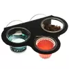 Terrario Gecko Bar Trio Black - miska wisz�ca potr�jna
