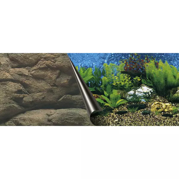 T�o do akwarium,morze/ska�y, 80x40cm