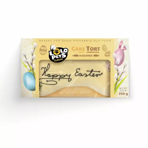 Tort dla psa Happy Easter waniliowy, 250g