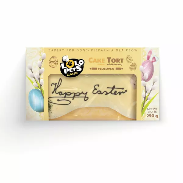 Tort dla psa Happy Easter waniliowy, 250g
