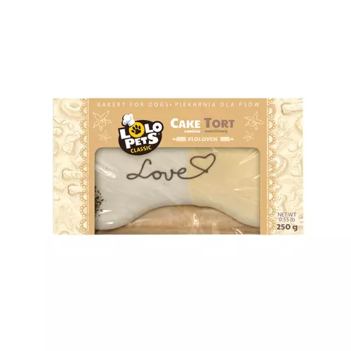 Tort Dla Psa Love Waniliowy