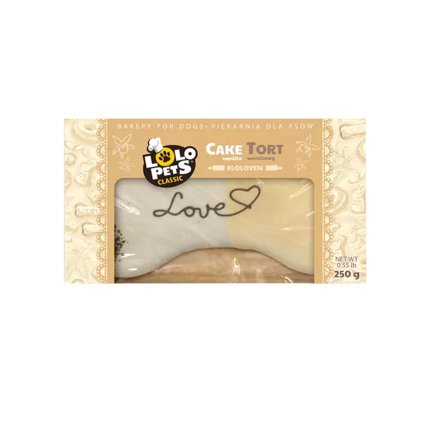 Tort Dla Psa Love Waniliowy