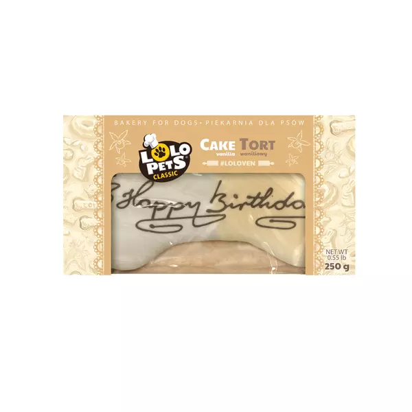 Tort Dla Psa Waniliowy Happy Birthday