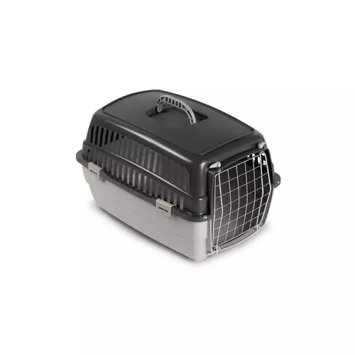 Transporter dla ps�w i kot�w WEEKEND M, grafitowy, 54x35x34cm